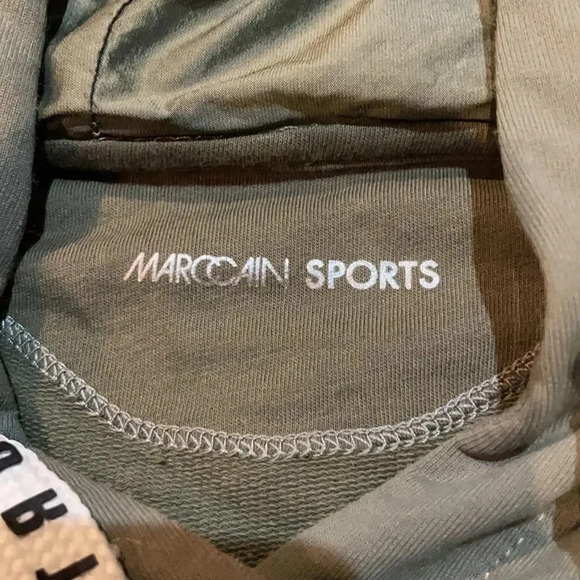 Marc Cain Sports short sleeved hoodie, army green. Pockets. Women’s size 12 (N3) - Picture 5 of 12
